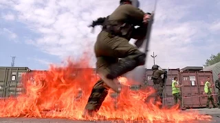 Molotov Cocktail - Portuguese, Italian & Polish Soldiers Fire Phobia Training