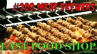 Making meat grills with 200 stainless steel skewers