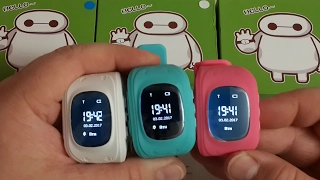 Smart baby watch Q50 оригинал детские gps часы c трекер слежения подробный обзор