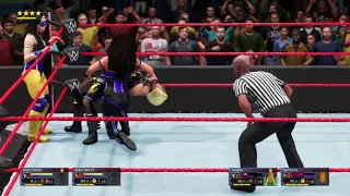 WWE 2K20 RAW RHEA RIPLEY & NIKKI A.S.H VS NATALYA & TAMINA MATCH