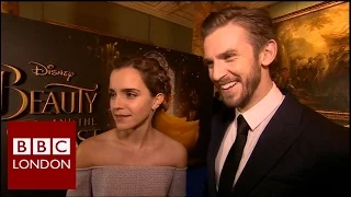 Emma Watson & Dan Stevens 'Beauty and the Beast' interview - BBC London News