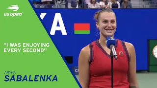 Aryna Sabalenka On-Court Interview | 2021 US Open Quarterfinal