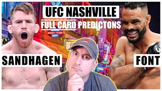 UFC Nashville: Sandhagen vs. Font FULL CARD Predictions and Bets