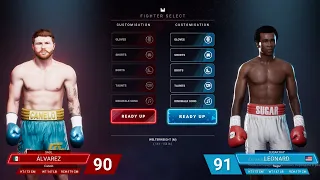 Saul Alvarez Canelo VS Sugar Ray Leonard || Undisputed Boxing Game Early Access ESBC