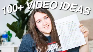 100+ Videos Ideas For YouTube to Grow Your Channel Fast !