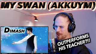 Dimash Qudaibergen - My Swan (Akkuym) Live @Bastau FIRST REACTION! (HE OUTPERFORMS HIS TEACHER?!!)