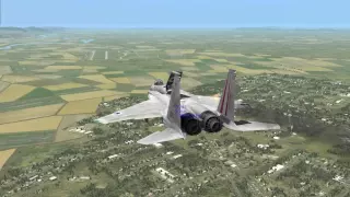 DCS FC3 F 15C one wing landing