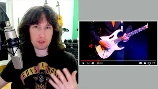 British guitarist analyses Steve Vai making his guitar surrender... tenderly!