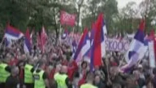 Thousands protest vote recount in Serb-run Bosnia region