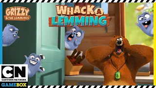 Grizzy and the Lemmings GamePlay | Whack A Lemming - Help Grizzy Win! | Cartoon Network GameBox