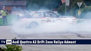 MOTOR TV22: URI 1 Drift Zone für den Audi Quattro A2 bei den Rally Legends Austria in Admont 2023