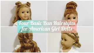 Four Bun Hairstyles for American Girl Dolls