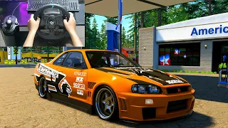 Nissan Skyline R34 || NFS Underground Eddie's Skyline || The Crew 2 || Logitech G923 || 4K UHD ||