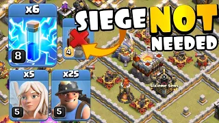 TH11 Queen Walk MINERS with LIGHTNING! NO SIEGE MACHINE NEEDED! Best TH11 Attack Strategies in CoC