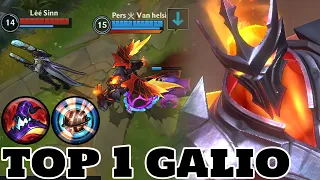 Wild Rift Galio - Top 1 Galio Gameplay Rank Grandmaster