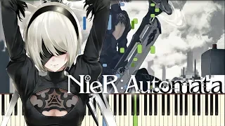 NieR: Automata - Vague Hope [Piano Tutorial] (Synthesia) // Kyle Landry + MIDI