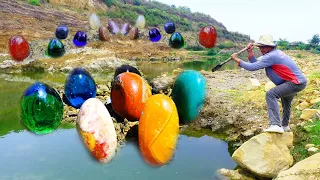 Abandoned ancient mountains rich in gold and gems diamonds appeared on the hillsides.