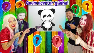 DESCUBRA QUAL É O DESENHO DO BALÃO COLORIDO COM A ARLEQUINA, CORINGA E PENNY!! EMOCIONANTE!!