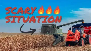 Our Combine CAUGHT ON FIRE!