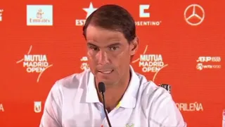 ATP - Madrid 2024 - Rafael Nadal : "Mes objectifs ici à Madrid, profiter et finir le tournoi vivant"