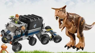 Lego Jurassic Park.Побег в гиросфере от Карнотавра.Мир Юрского Периода. Динозавр Карнотавр.#Lego