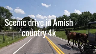 Scenic summer drive in Amish country - Lancaster, Pennsylvania  🇺🇸 (4k)