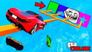 got caught again... CHEATERS INTERFERED IN TROLLING SKILL TEST IN GTA 5 ONLINE