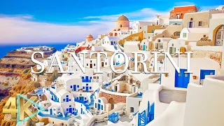 SANTORINI 4K - Scenic Relaxation Film with Calming Music - 4K Video Ultra HD