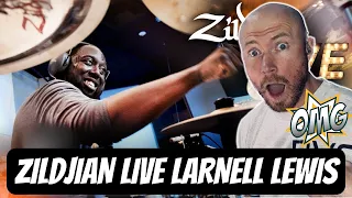 Drummer Reacts To - LARNELL LEWIS ON ZILDJIAN LIVE FIRST TIME HEARING