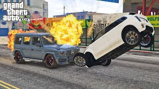 GTA 5 Mercedes Benz G 63 Car Crashes Hard Police Chase Ep. 2- Impact Compilation - Destruction