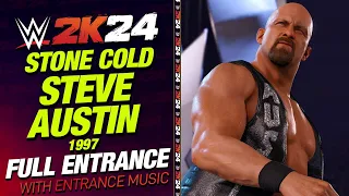 STONE COLD STEVE AUSTIN 97 WWE 2K24 ENTRANCE - #WWE2K24 STEVE AUSTIN ENTRANCE THEME