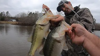 Prespawn Feb / Early Spring Bass Fishing on Toledo Bend