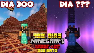 400 DÍAS en UN DESIERTO INFINITO en MINECRAFT HARDCORE