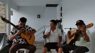 "HIJA" - RUSBER ROMERO, CON LA PRIMERA GUITARRA DE WILMER FRIAS Y LA SEGUNDA DE ELMER GUTIÉRREZ.