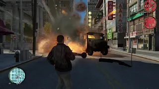 GTA 4 - Fishmarket South Gang Shootout + Six Star Escape