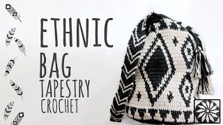 Tutorial Ethnic Crochet Bag Tapestry Technique