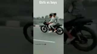 girl vs boy bike riding wait for boy 😎 respect video bike riding vlog how to ride bike ।।mini vlog
