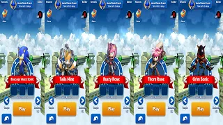 Sonic Prime Dash All Prime Runners: Boscage,Tails Nine, Rusty Rose, thorne Rose, Grim Sonic Gameplay