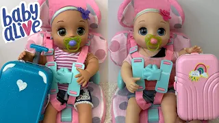 Baby Alive Real as can be baby twins Packing for Vacation