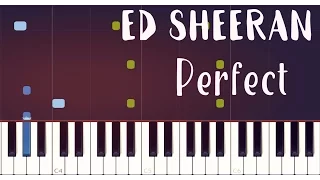 Ed Sheeran – Perfect (Piano/Tutorial) - Synthesia (Midi)