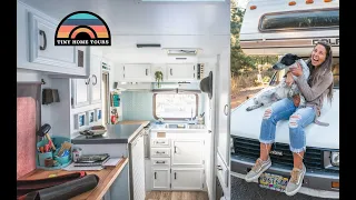 She Renovated A 1985 Dolphin Into A Gorgeous Tiny Home On Wheels