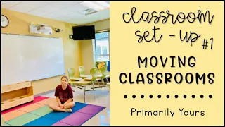 Kindergarten Classroom Set-Up Day 1 // MOVING CLASSROOMS! // Teacher Vlog
