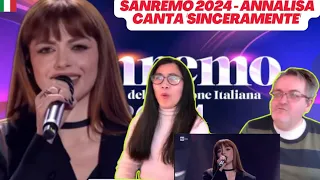 Sanremo 2024 - Annalisa canta 'Sinceramente' - 🇩🇰REACTION