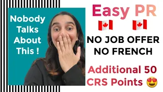 Easy Canada PR - Up To 50 CRS Points - No Job Offer - No French ! Certificate of Qualification 🇨🇦