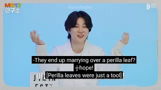 BTS discussing about the "perilla leaves" controversy (MBTI lab 2)