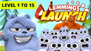 Grizzy and the Lemmings Games  - Lemmings Launch games level 1 to 15  ep-157