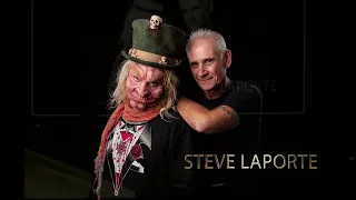 Rick Baker presents Steve LaPorte the Lifetime Achievement Award in Make-Up at the 2023 MUAHS Awards