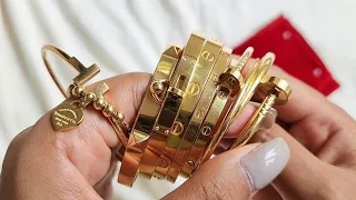 Bracelet collection cartier , Tiffany , Hermes how to wear them , fine Jewelry
