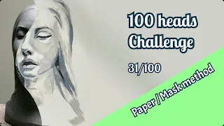 100 heads drawing challenge - 31/100