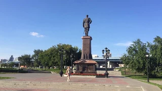 Памятник императору Александру III  в Новосибирске. Достопримечательности Новосибирска.